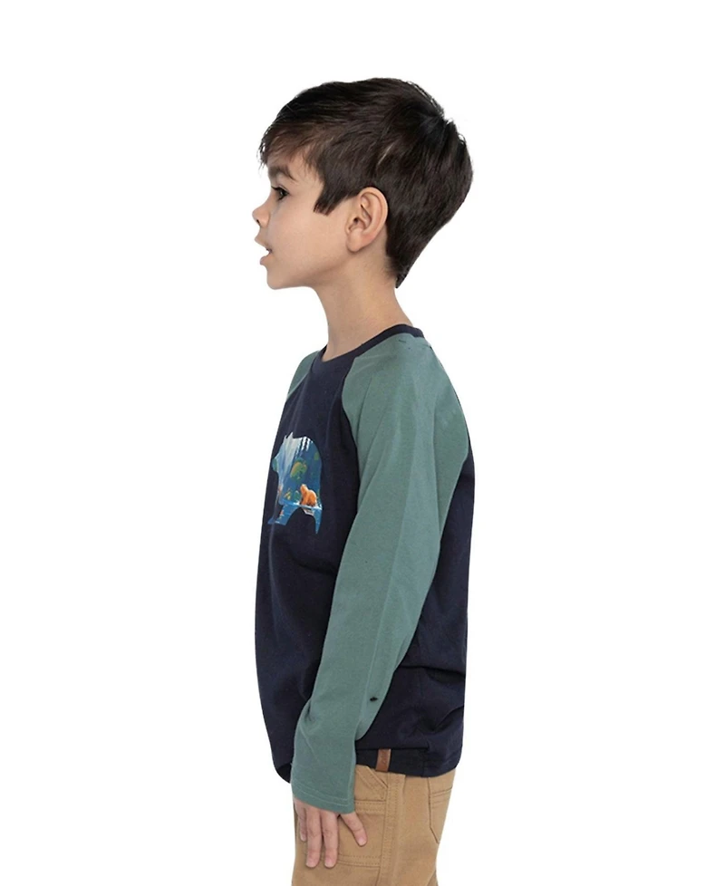 Deux par Deux Toddler Boys 2T- 5T Raglan T-Shirt