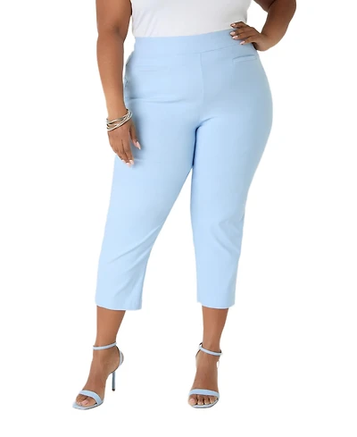 Ashley Stewart Plus Sizes Millennium Twill Capris