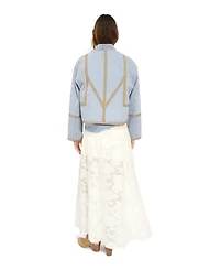 Belle & Bloom Women's Free And Forward Quilted Denim Jacket