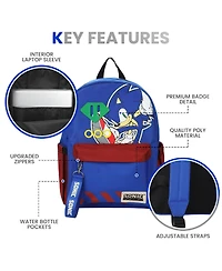 Sonic The Hedgehog Sonic Character Art 16.5 Inch Adult Backpack