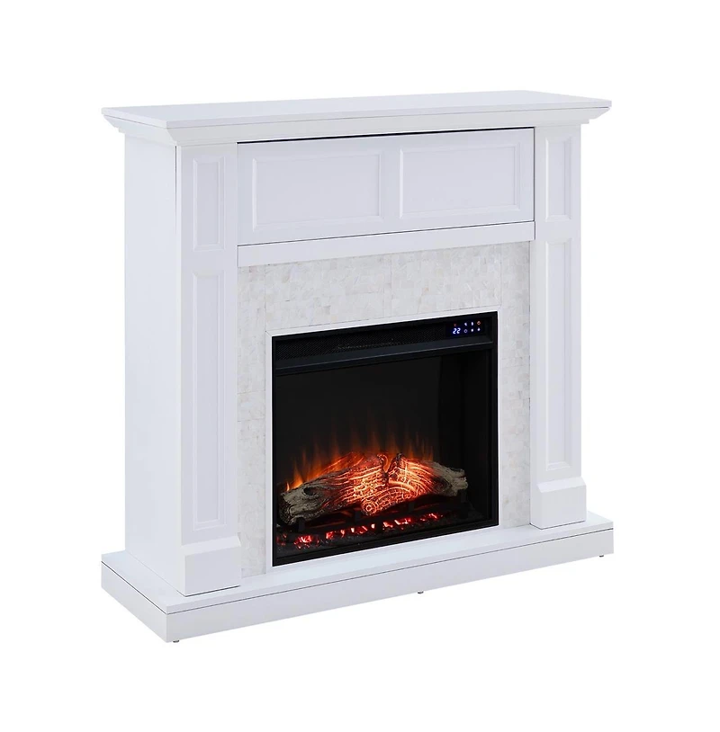 Augusta Home Nobleman Media Fireplace with Tile Surround