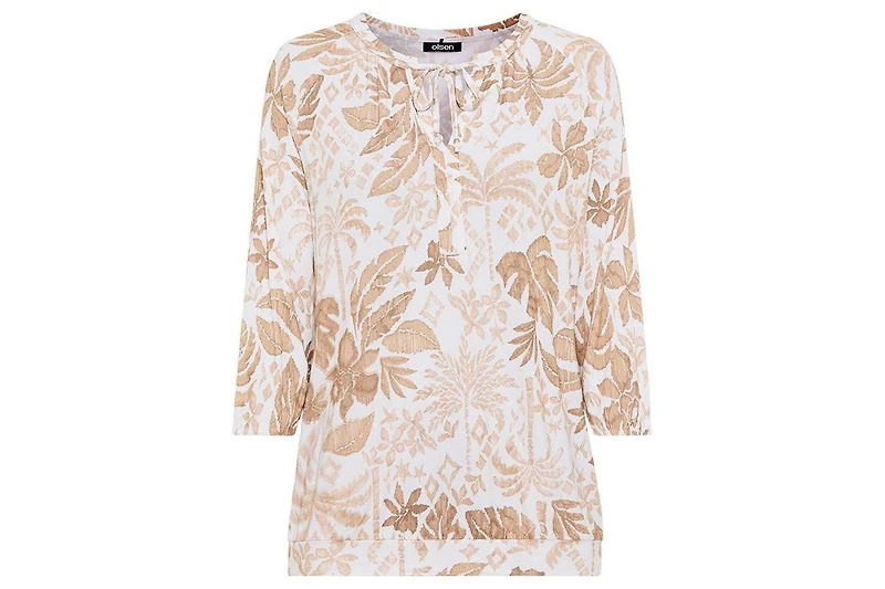 Olsen Women's Ornamental Botanic Print Tunic T-Shirt