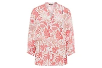 Olsen Women's Ornamental Botanic Print Tunic Shirt