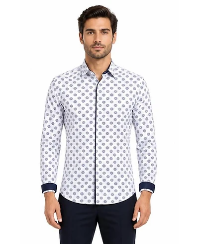 Elie Balleh Men's Slim Fit Stylish Button-Down Shirt