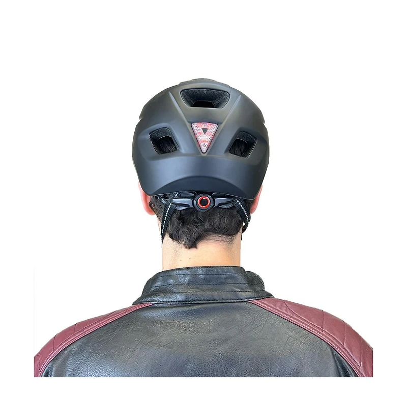 JupiterBike Helmet w/ Led Light and Integrated Visor