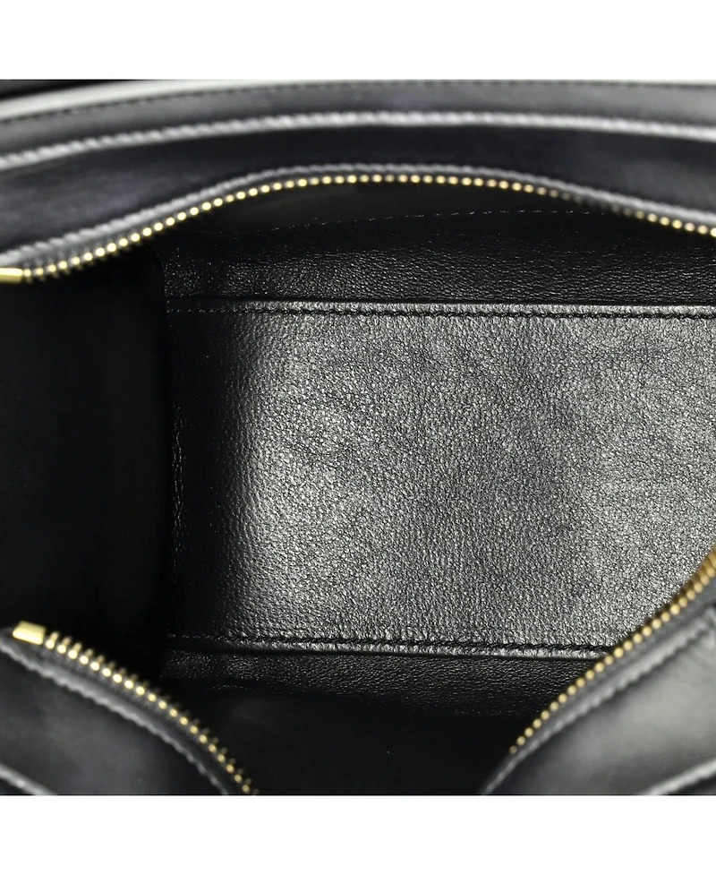 Pre-Owned Celine Nano Luggage Bag Printed Jacquard and Leather