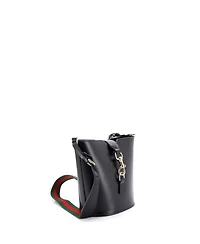 Pre-Owned Gucci Jackie Web Bucket Bag Leather