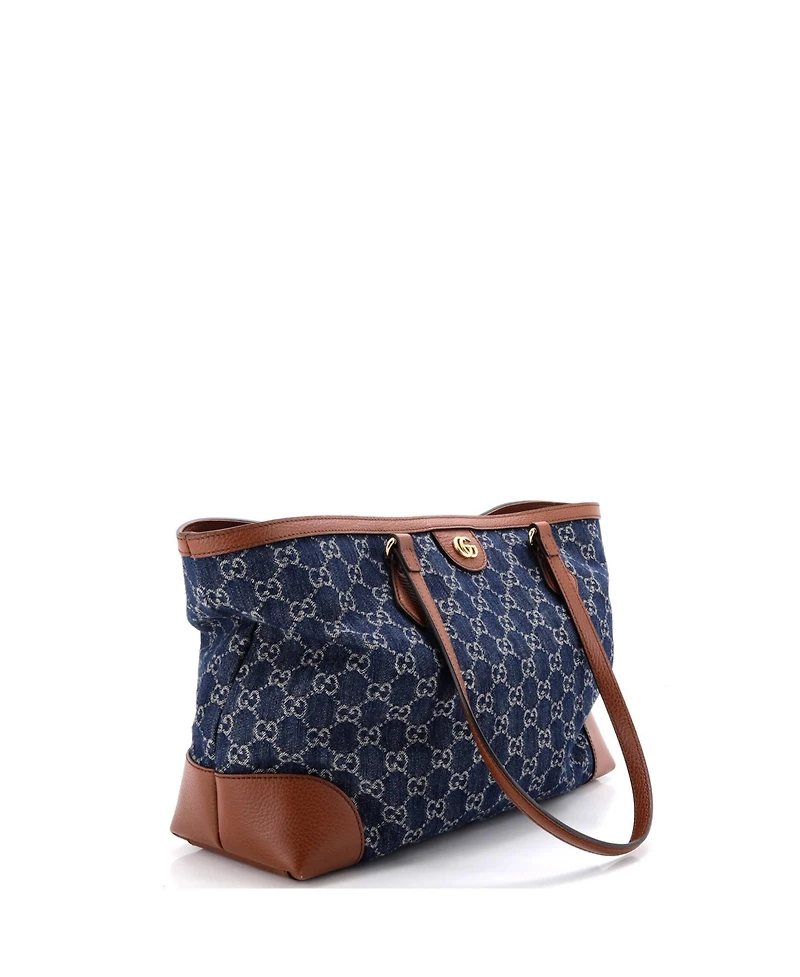 Pre-Owned Gucci Medium Ophidia Shopping Tote Gg Denim