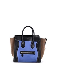 Pre-Owned Celine Mini Tricolor Luggage Bag Leather