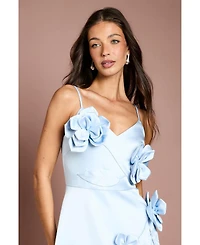 Coast Women's Corsage Detail Satin Midi Dress