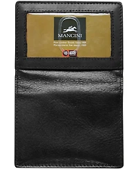 Men's Mancini Boulder Collection Rfid Secure Billfold with Removable Left Wing Passcase