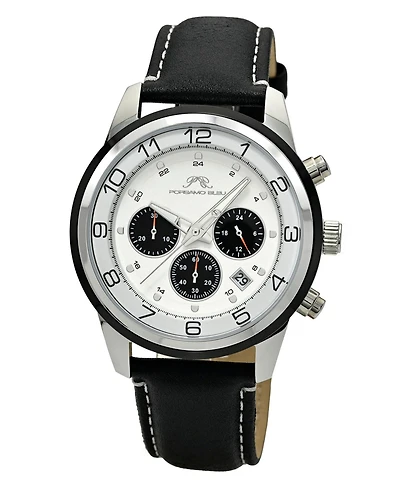 Porsamo Bleu Men's Arthur Genuine Leather Band Watch 1093AARL