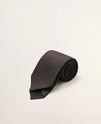 Mango Men's Solid Linen-Silk-Blend Tie
