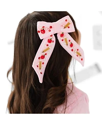 Sweet Wink Little and Big Girls Apple Gemstone Bow Clip
