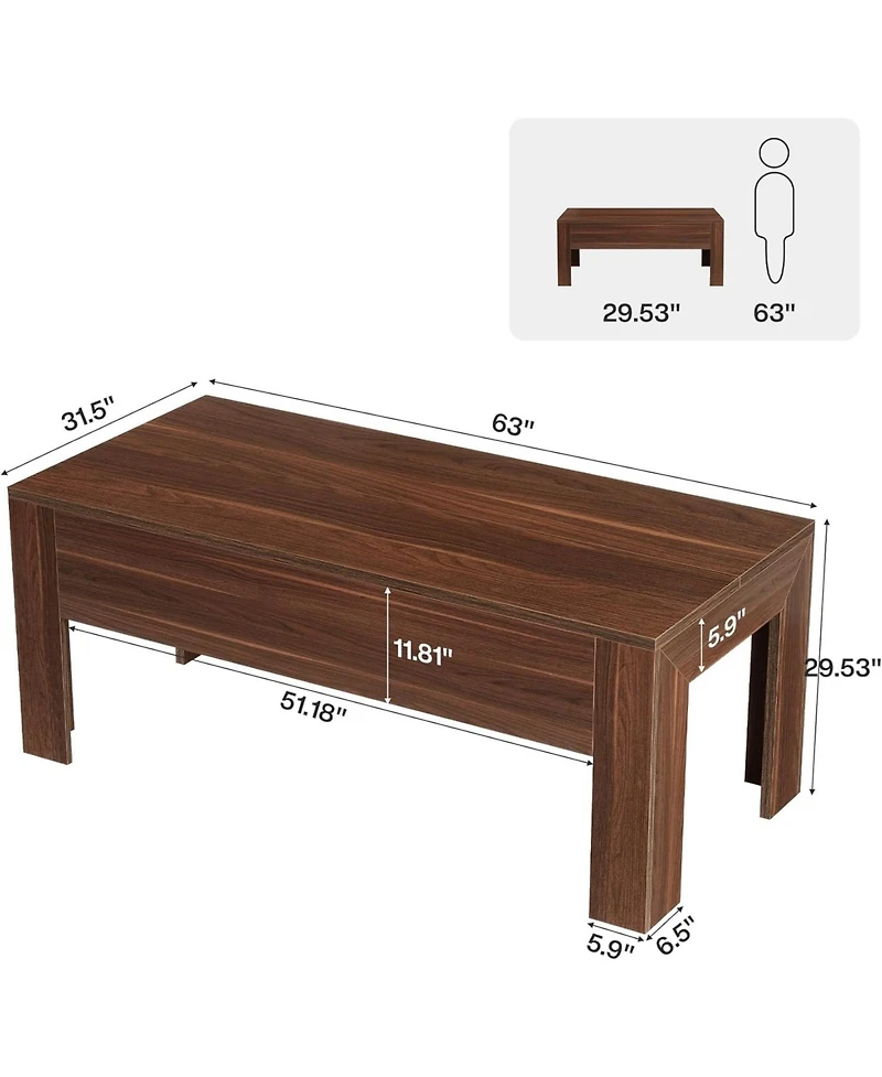 Tribesigns Office Desk with Spacious Tabletop,Wooden Computer Desk with Sturdy Legs and Front Baffle,Modern Workstation for Home Office