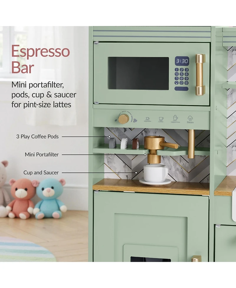 Best Choice Products Pretend Play Kitchen with Espresso Machine