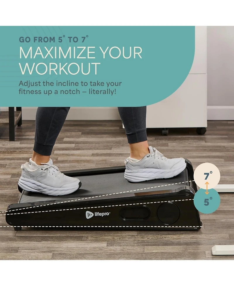 LifePro Mini Walking Pad Treadmill – 30" Compact Under-Desk Treadmill with Adjustable Incline, 3MPH Max Speed & No Installation Required