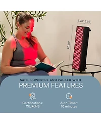 LifePro Red Light Therapy Panel for Face and Body – Near Infrared Light Device for Relaxation and Wellness, Portable and Stable Design