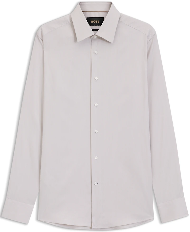 Boss by Hugo Men's Structured Cotton Blend Slim-Fit Dress Shirt