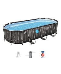 Coleman Power Steel Swim Vista 20' x 48" Round Above Ground Swimming Pool Set