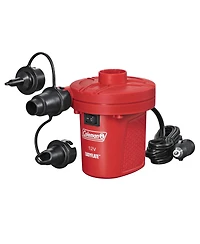 Coleman EasyFlate 12V Dc Electric Air Pump, Car Plug Inflator with 3 Adapters