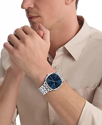 Calvin Klein Men's Ck Shape Silver-Tone Stainless Steel Bracelet Watch 37mm