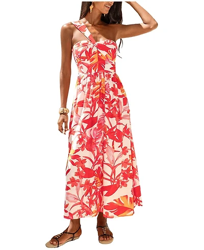 Cupshe Women's Ceremony Floral Maxi Beach Dress