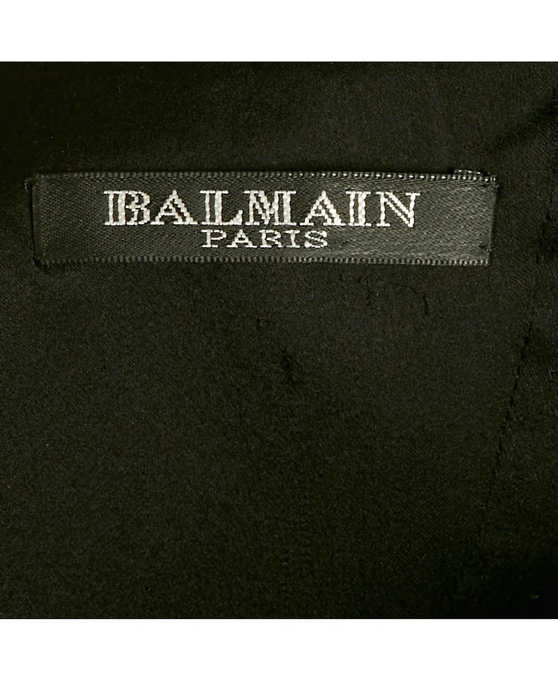 Pre-Owned Balmain Women's Velvet Strapless Mini Dress