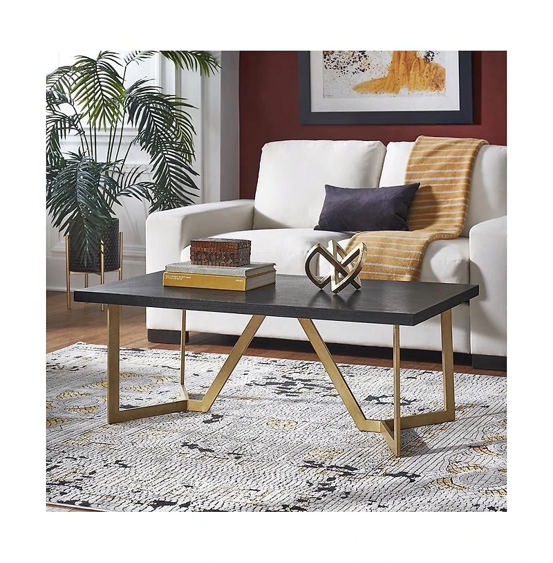 iNSPIRE Q Finish Coffee Table with Metal Base