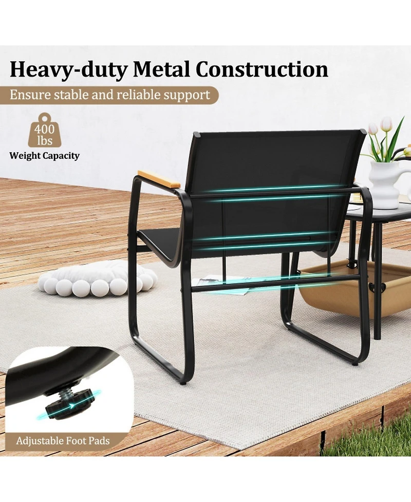 Sugift Patio Furniture Set Outdoor Bistro Conversation Set