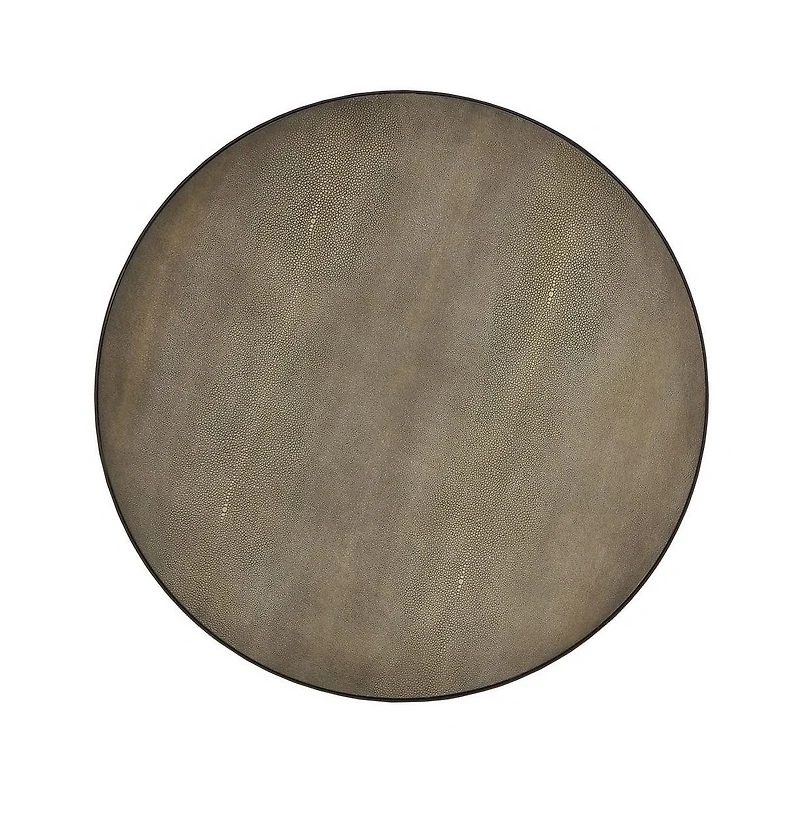 iNSPIRE Q Round Nesting Coffee Table With Faux Stingray Top