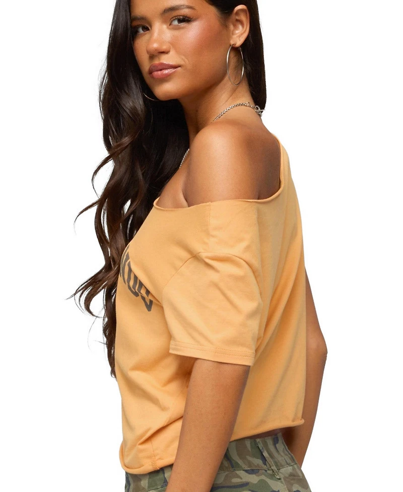 Edikted Women's Netherlands Off Shoulder T Shirt