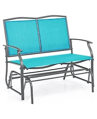 Sugift Iron Patio Rocking Chair for Outdoor Backyard