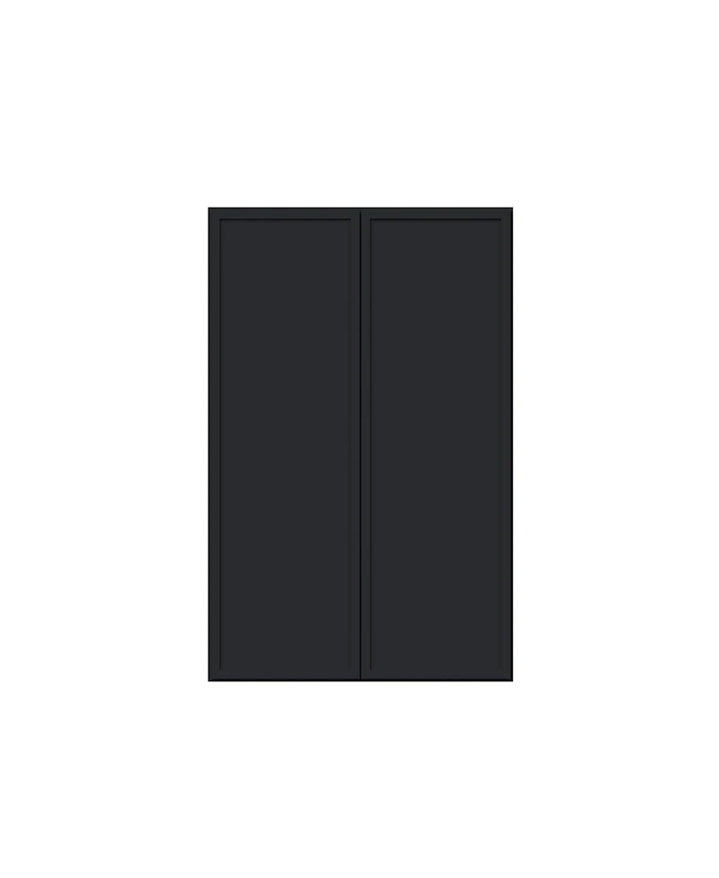 Boyel Living Standard Wall Cabinet 2 Door 3 Shelves, Ready to Assemble Kitchen Cabinet with Solid Wood Frame, Soft-Close Slides and Hinge