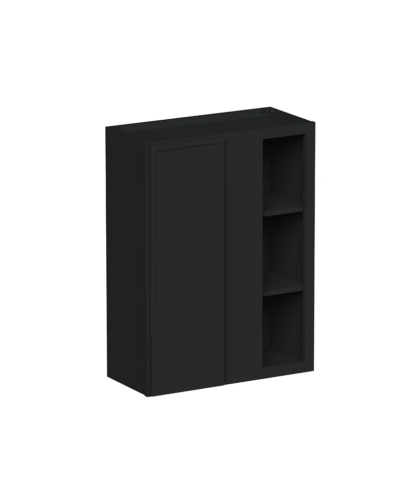 Boyel Living 36" Hight Standard Corner Wall Cabinets, Ready to Assemble Kitchen Cabinet with Solid Wood Frame, Soft-Close Slides and Hinge