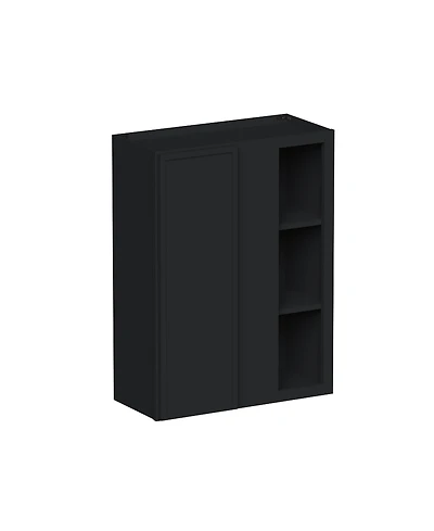 Boyel Living 36" Hight Standard Corner Wall Cabinets, Ready to Assemble Kitchen Cabinet with Solid Wood Frame, Soft-Close Slides and Hinge