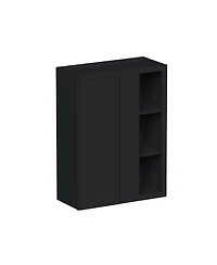 Boyel Living 36" Hight Standard Corner Wall Cabinets, Ready to Assemble Kitchen Cabinet with Solid Wood Frame, Soft-Close Slides and Hinge