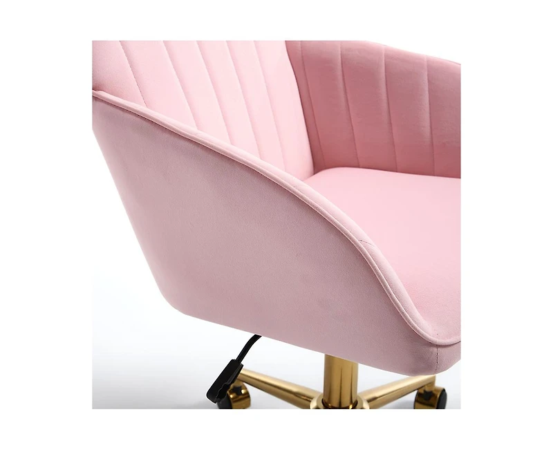 sumyeg Adjustable Office Chair Swivel Backrest Seat with Metal Base