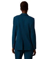 Calvin Klein Petite One-Button Notch Collar Jacket