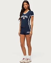 Edikted Women's England Girl Micro Shorts