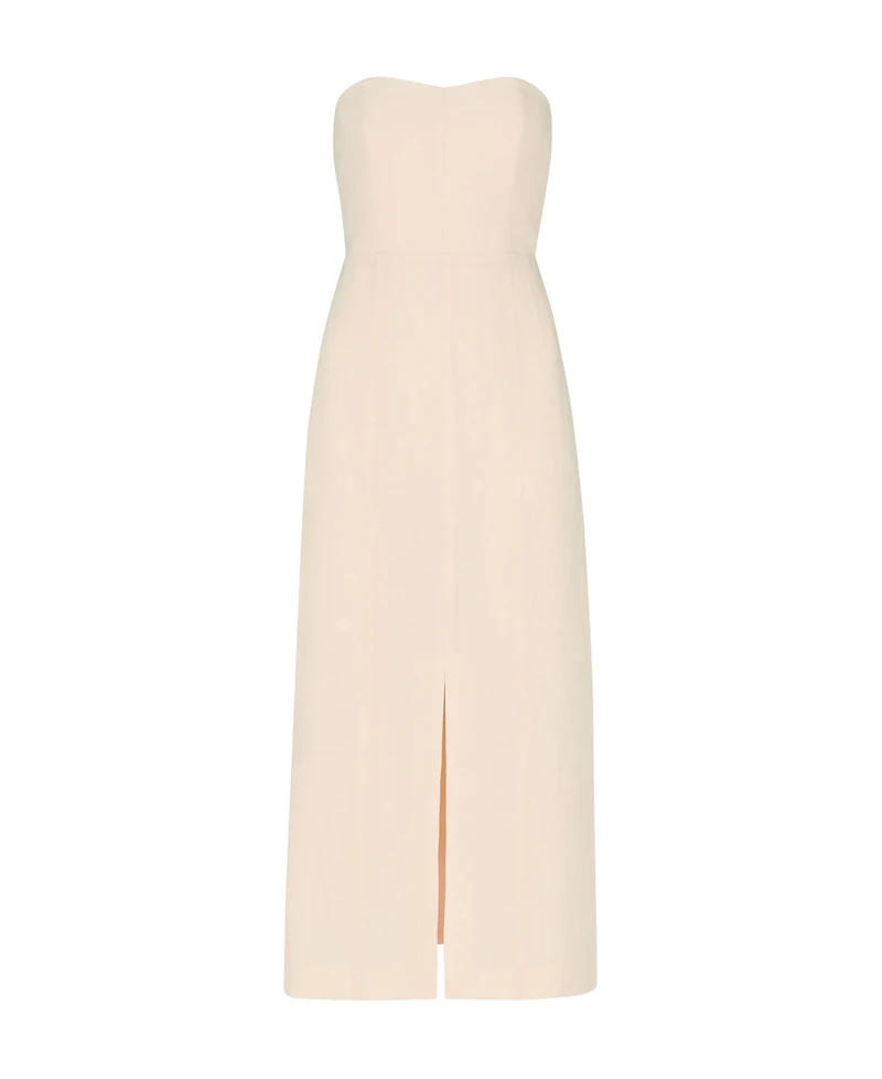 Whistles Women's Bandeau Front Slit Midi Dress