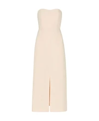 Whistles Women's Bandeau Front Slit Midi Dress