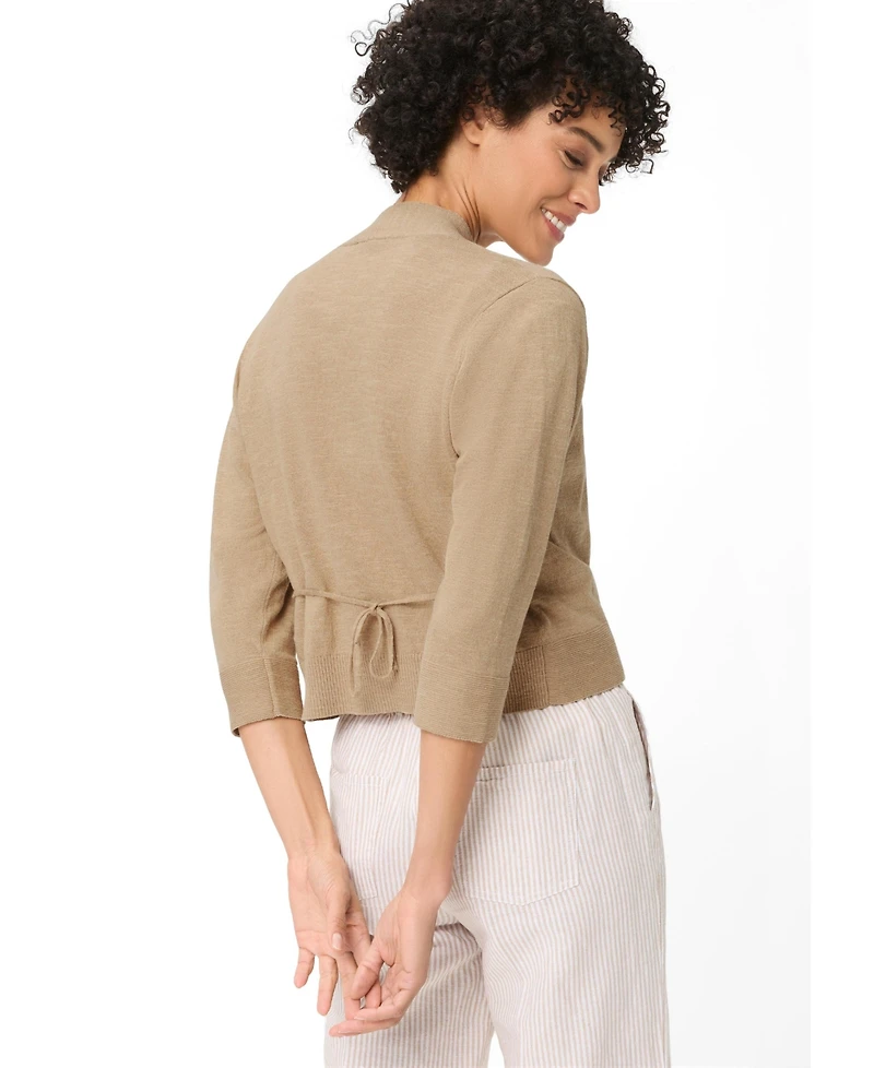 Olsen Women's Openfront Cropped Cardigan