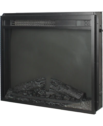 Clihome 23 inch Electric Fireplace Insert, Recessed Fireplace With LogandRemote Control