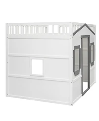 Streamdale Furniture Full Size House Loft Bed With Ladder