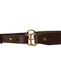 Lauren Ralph Studded D-Ring Wide Belt