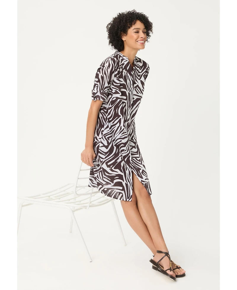 Olsen Women's Modern Animal Tunic Shirt Dress
