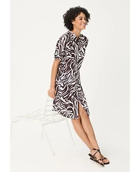 Olsen Women's Modern Animal Tunic Shirt Dress