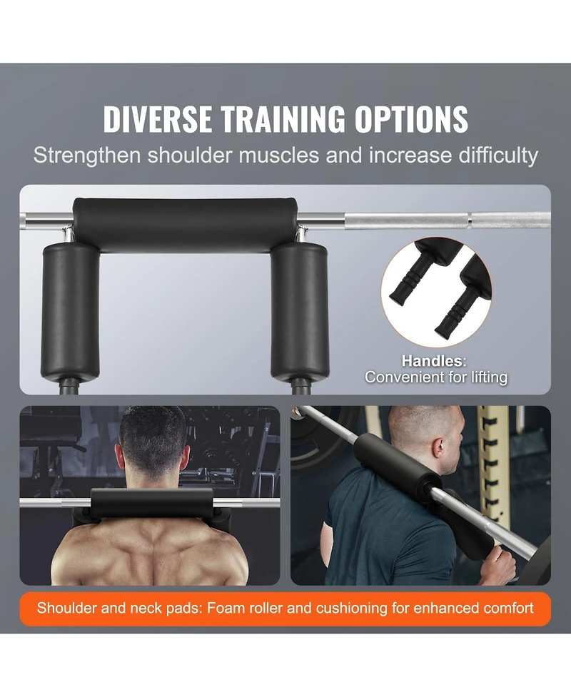 Vevor Safety Squat Bar Fitness Squat Bar Attachment 700LB Weight Lifting