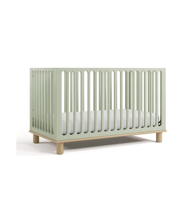 Storkcraft Deluxe 3-in-1 Convertible Crib with Bonus Toddler Guardrail